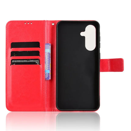 For Samsung Galaxy A56 5G Case Crazy Horse Texture PU Leather Phone Wallet Cover