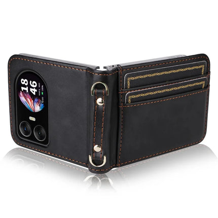 For Blackview Hero 10 4G Case Card Slots Leather Phone Cover with Lanyard