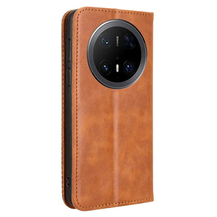 For Huawei Mate 70 Pro+ / 70 Pro Leather Case Wallet Stand Retro Texture Phone Cover