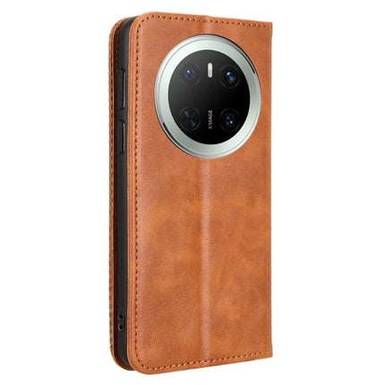 For Huawei Mate 70 Leather Case Wallet Stand Retro Texture Phone Cover
