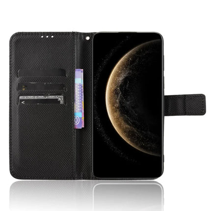 For Huawei Mate 70 Case PU Leather Diamond Texture Wallet Phone Cover