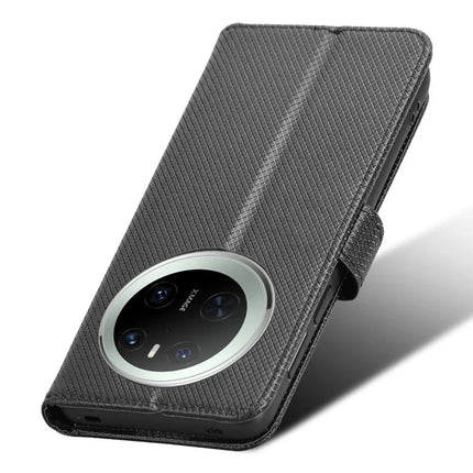 For Huawei Mate 70 Case PU Leather Diamond Texture Wallet Phone Cover