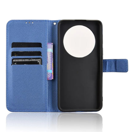 For Huawei Mate 70 Case PU Leather Diamond Texture Wallet Phone Cover