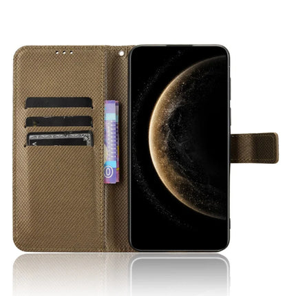 For Huawei Mate 70 Case PU Leather Diamond Texture Wallet Phone Cover