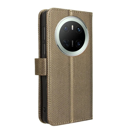 For Huawei Mate 70 Case PU Leather Diamond Texture Wallet Phone Cover