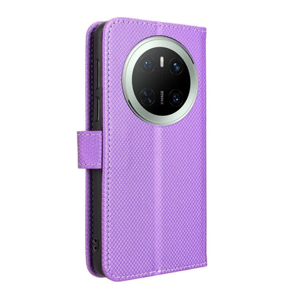 For Huawei Mate 70 Case PU Leather Diamond Texture Wallet Phone Cover