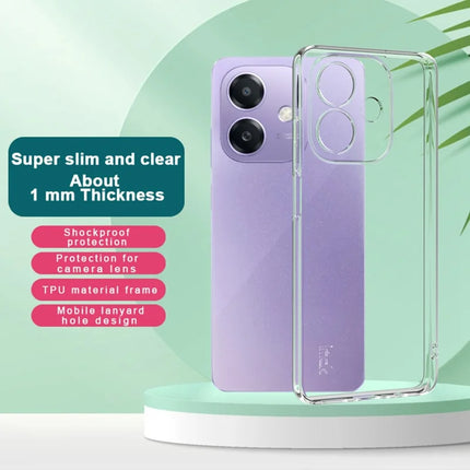 IMAK UX-5 Series Phone Cover for Oppo A3x 4G / 5G (India) / A3i 5G / A3 5G / A60 5G / A40 4G / A40M 4G Clear Case Shockproof TPU Slim Phone Back Cover