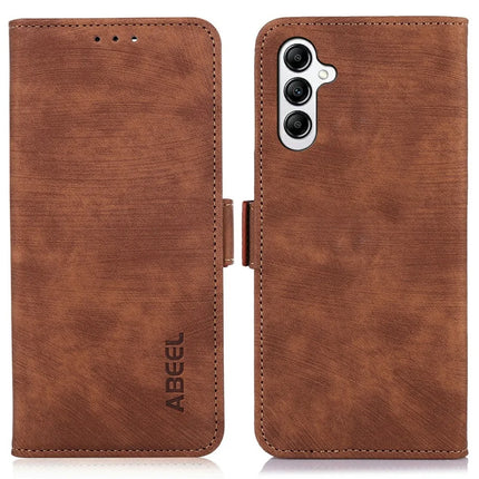 ABEEL For Samsung Galaxy A26 5G Wallet Phone Case Retro Leather Flip Cover with Stand - Brown