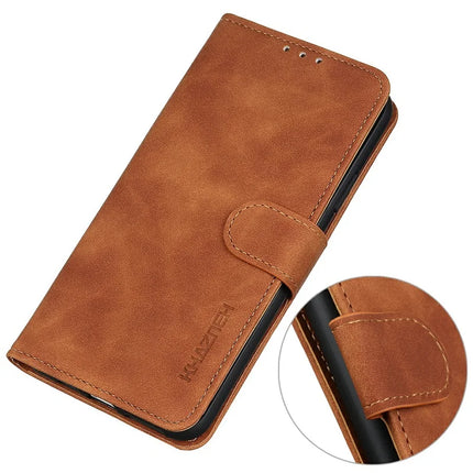 KHAZNEH For Samsung Galaxy A26 5G Case PU Leather Retro Texture Phone Cover