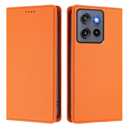 For Motorola Edge 50 Neo 5G Wallet Case RFID Blocking Litchi Texture Leather Mobile Cover