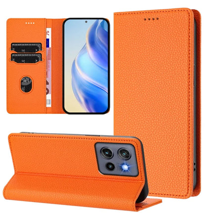 For Motorola Edge 50 Neo 5G Wallet Case RFID Blocking Litchi Texture Leather Mobile Cover