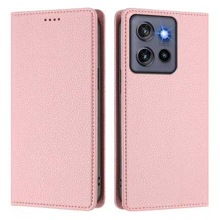 For Motorola Edge 50 Neo 5G Wallet Case RFID Blocking Litchi Texture Leather Mobile Cover