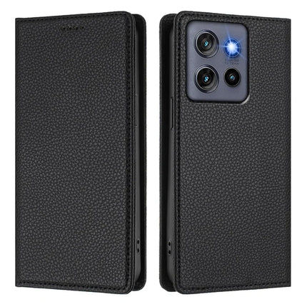 For Motorola Edge 50 Neo 5G Wallet Case RFID Blocking Litchi Texture Leather Mobile Cover