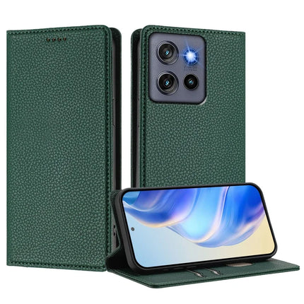 For Motorola Edge 50 Neo 5G Wallet Case RFID Blocking Litchi Texture Leather Mobile Cover