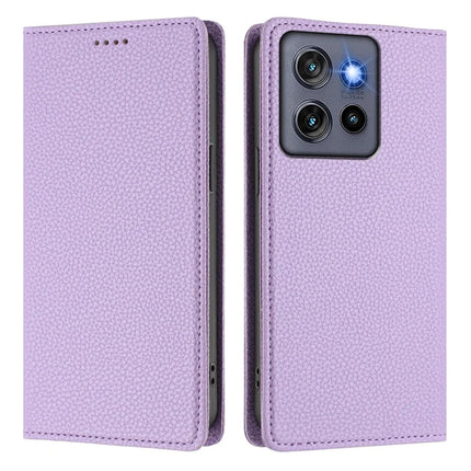 For Motorola Edge 50 Neo 5G Wallet Case RFID Blocking Litchi Texture Leather Mobile Cover