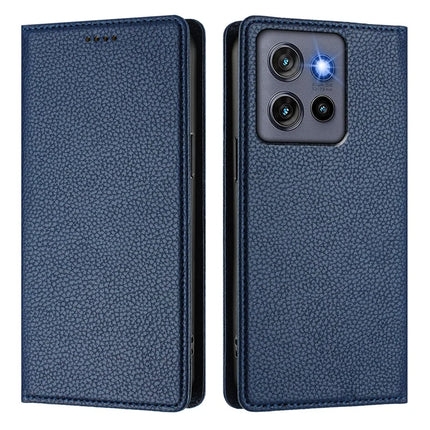 For Motorola Edge 50 Neo 5G Wallet Case RFID Blocking Litchi Texture Leather Mobile Cover