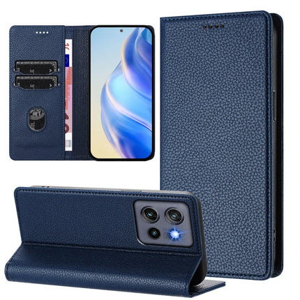 For Motorola Edge 50 Neo 5G Wallet Case RFID Blocking Litchi Texture Leather Mobile Cover