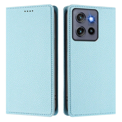 For Motorola Edge 50 Neo 5G Wallet Case RFID Blocking Litchi Texture Leather Mobile Cover