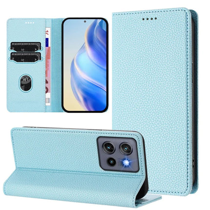 For Motorola Edge 50 Neo 5G Wallet Case RFID Blocking Litchi Texture Leather Mobile Cover