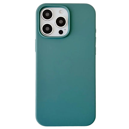 For iPhone 16 Pro Max Case Silicone Shockproof Phone Protective Cover Shell - Green