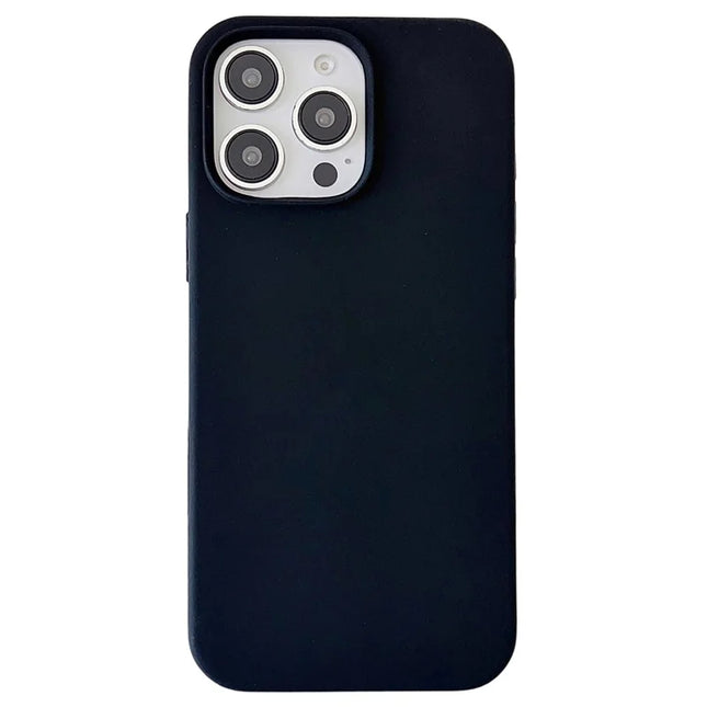 For iPhone 16 Pro Max Case Silicone Shockproof Phone Protective Cover Shell - Black