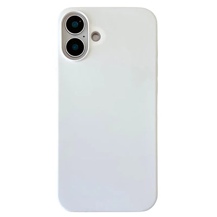 For iPhone 16 Plus Case Silicone Shockproof Phone Protective Cover Shell - Green - White
