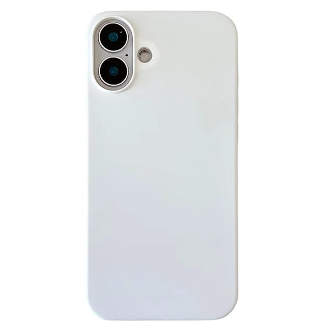 For iPhone 16 Plus Case Silicone Shockproof Phone Protective Cover Shell - Green - White