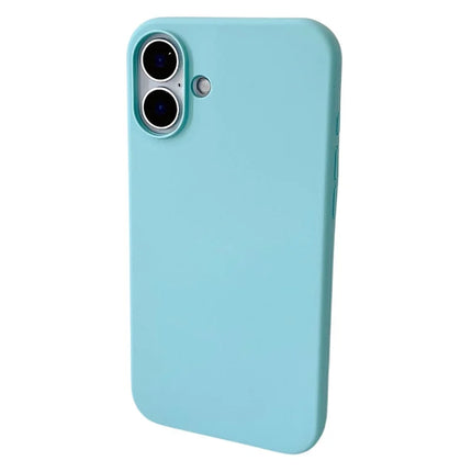 For iPhone 16 Plus Case Silicone Shockproof Phone Protective Cover Shell - Green