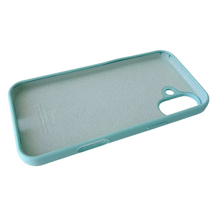 For iPhone 16 Plus Case Silicone Shockproof Phone Protective Cover Shell - Green