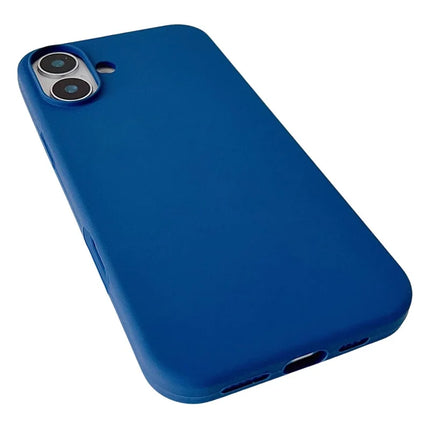 For iPhone 16 Plus Case Silicone Shockproof Phone Protective Cover Shell - Green