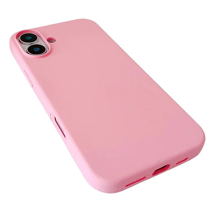 For iPhone 16 Plus Case Silicone Shockproof Phone Protective Cover Shell - Green