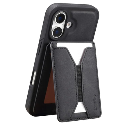 DENIOR D17 For iPhone 16 Plus Case Compatible with MagSafe Card Bag Phone Cover