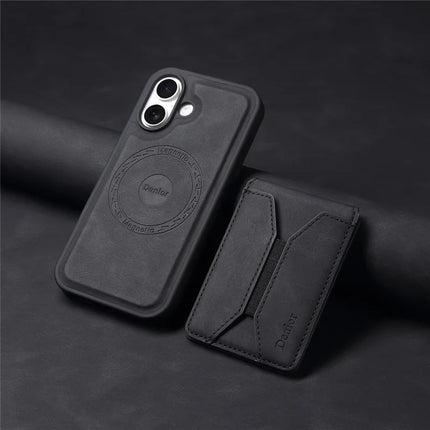 DENIOR D17 For iPhone 16 Plus Case Compatible with MagSafe Card Bag Phone Cover
