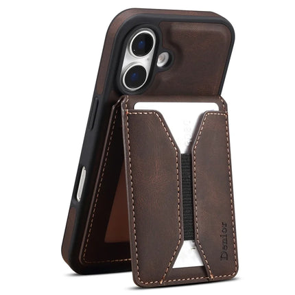 DENIOR D17 For iPhone 16 Plus Case Compatible with MagSafe Card Bag Phone Cover