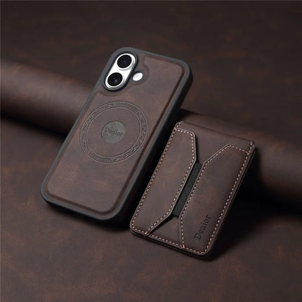DENIOR D17 For iPhone 16 Plus Case Compatible with MagSafe Card Bag Phone Cover