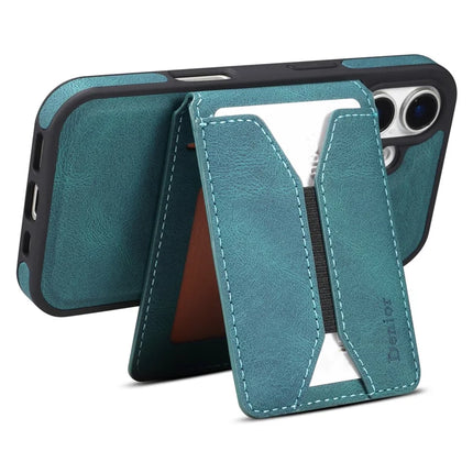 DENIOR D17 For iPhone 16 Plus Case Compatible with MagSafe Card Bag Phone Cover