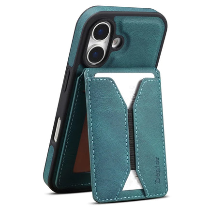 DENIOR D17 For iPhone 16 Plus Case Compatible with MagSafe Card Bag Phone Cover