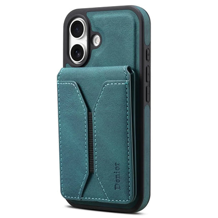 DENIOR D17 For iPhone 16 Plus Case Compatible with MagSafe Card Bag Phone Cover