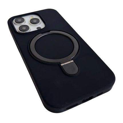 For iPhone 15 Pro Max Case Compatible with MagSafe Silicone Phone Back Cover with Kickstand