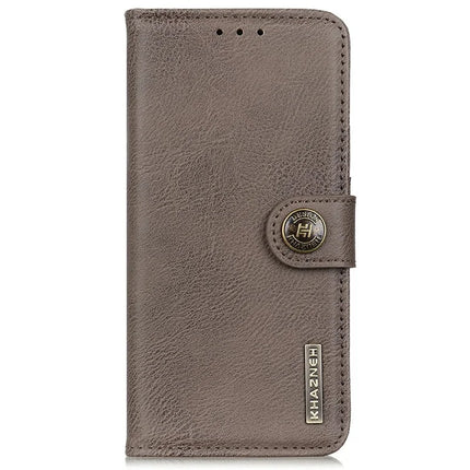 KHAZNEH For Samsung Galaxy A56 5G Wallet Case Cowhide Texture Leather Flip Phone Cover
