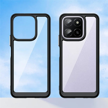 For Honor X5b / X5b Plus / X6a 4G / X6b 4G Case TPU+Acrylic Protective Clear Phone Cover