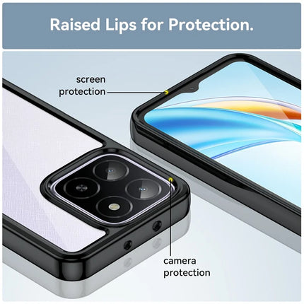For Honor X5b / X5b Plus / X6a 4G / X6b 4G Case TPU+Acrylic Protective Clear Phone Cover
