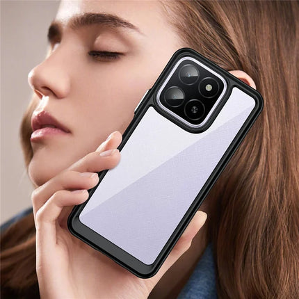 For Honor X5b / X5b Plus / X6a 4G / X6b 4G Case TPU+Acrylic Protective Clear Phone Cover
