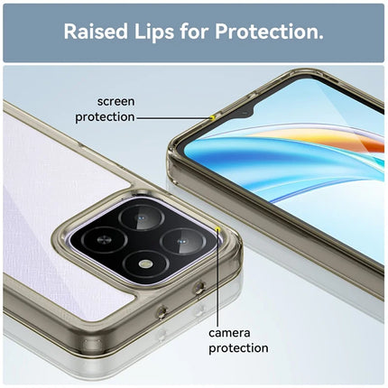 For Honor X5b / X5b Plus / X6a 4G / X6b 4G Case TPU+Acrylic Protective Clear Phone Cover