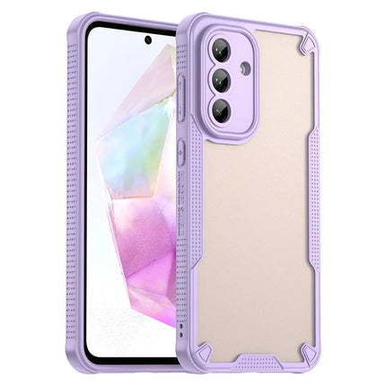 For Samsung Galaxy A36 5G Case PC+TPU Frosted Phone Back Cover - Purple