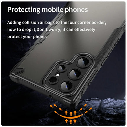 For Samsung Galaxy S23 Ultra Case PC+TPU Frosted Phone Back Cover