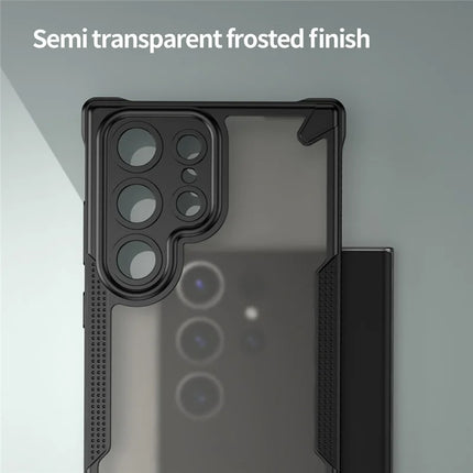 For Samsung Galaxy S23 Ultra Case PC+TPU Frosted Phone Back Cover