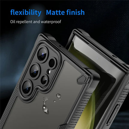 For Samsung Galaxy S23 Ultra Case PC+TPU Frosted Phone Back Cover