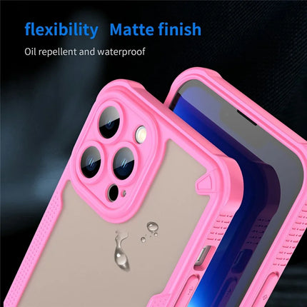 For iPhone 13 Pro Max Case PC+TPU Frosted Phone Back Cover