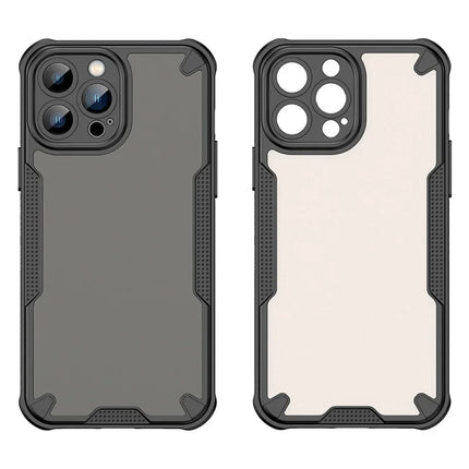 For iPhone 13 Pro Max Case PC+TPU Frosted Phone Back Cover